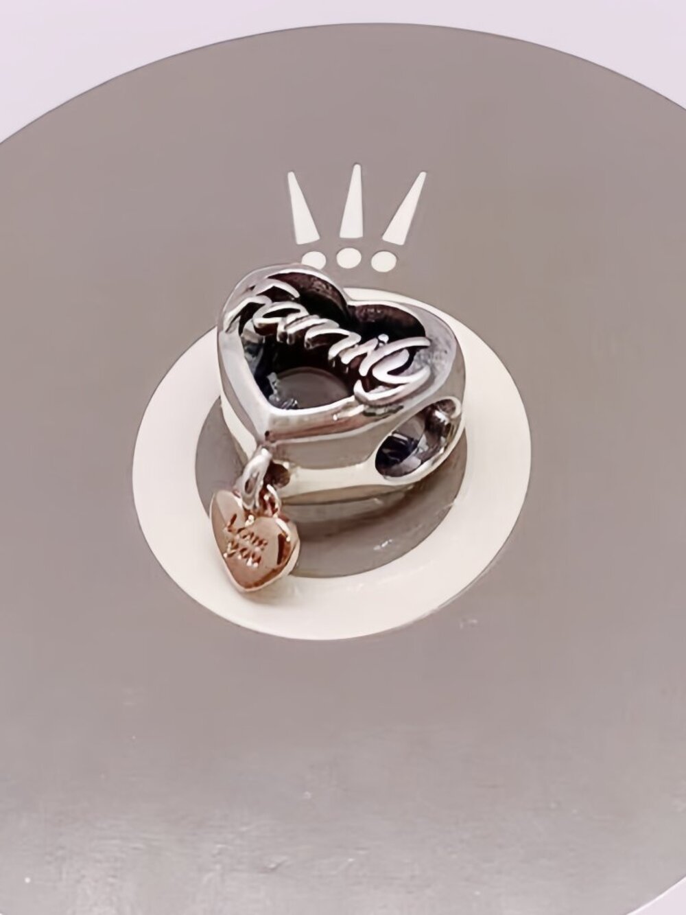 Pandora Love You Family Heart Charm